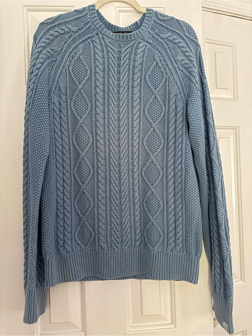 Rag & Bone Blue Cable Knit Men’s Sweater